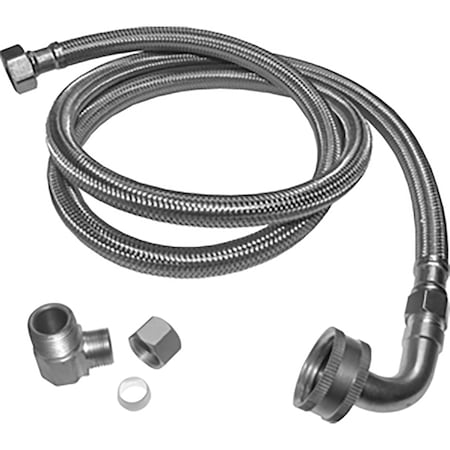 Plumb Pak Plumb Pak 3/8 in. Compression in. X 3/8 in. D MIP 60 in. Stainless Steel Dishwasher Supply Line PP23833